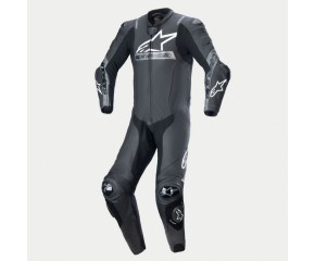 MISSILE V2 WARD 1PC LEATHER SUIT - BLACK METALLIC GRAY