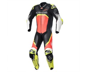 GP TECH V4 1 PC SUIT - BLACK RED FLUO YELLOW FLUO